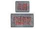 Mijölnir Juego de alfombras de baño Weref Multicolor de 2 piezas